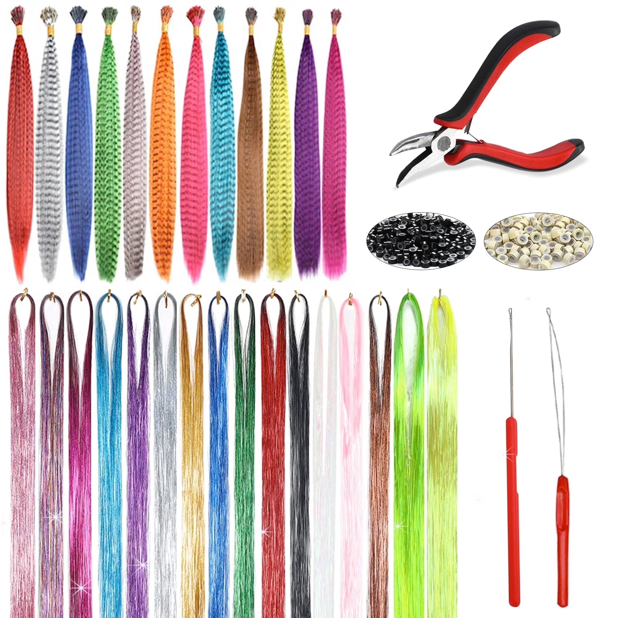 herbiAR Hair Tinsel Kit – 16 Colors
