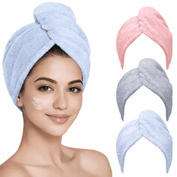 Towel Oasis Hair Turban Towel 3-Pack